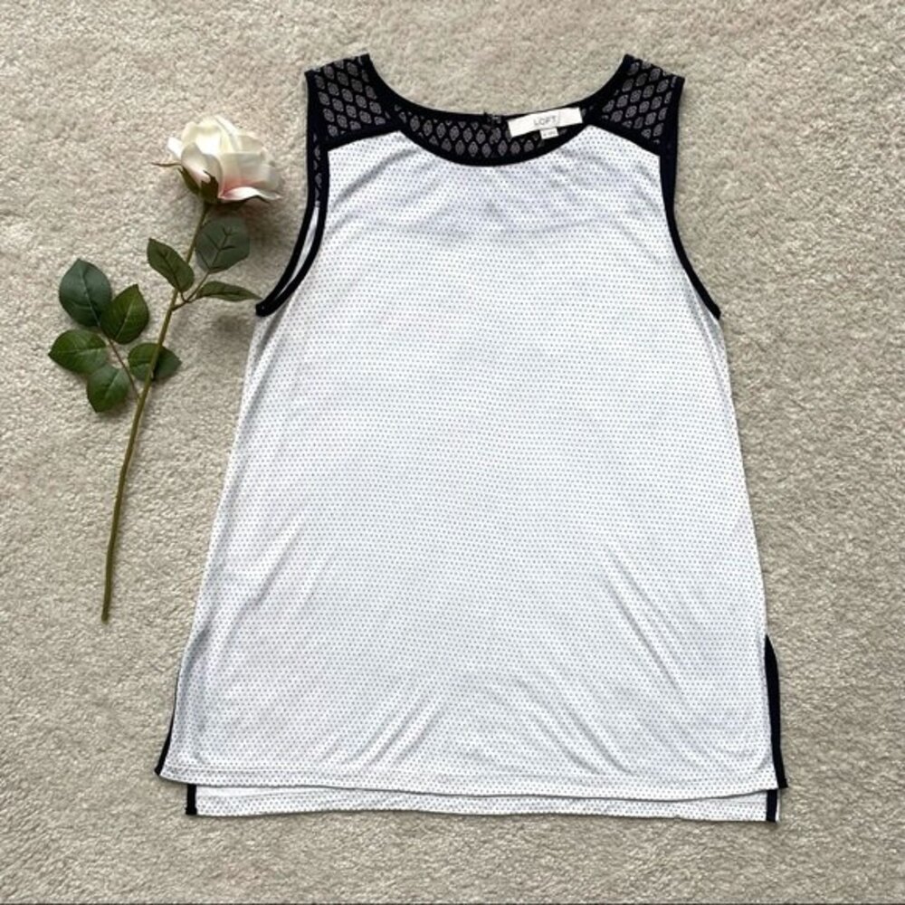 Ann Taylor Loft Sleeveless Tunic Blouse Medium